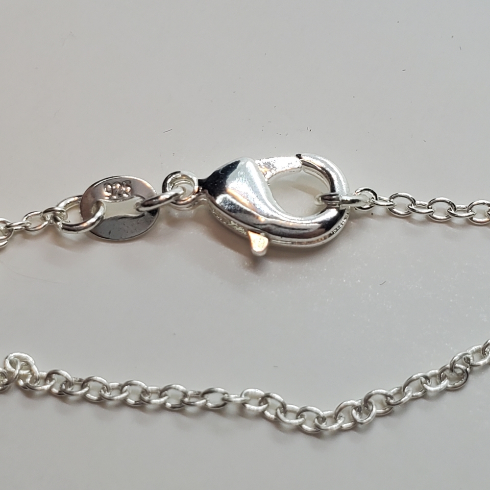 NEW Clear Quartz Sterling Necklace - Picture 4 of 4